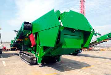 河南時產200噸建筑垃圾破碎處理生產線